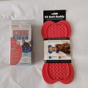 KONG Cloud Inflatable Collar For Dogs XS Neck Size 6-8" New PLUS Lick Pad New